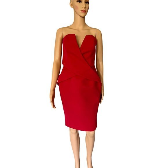 FINDER KIPPERS red sleeves mini dress size S - Picture 1 of 9